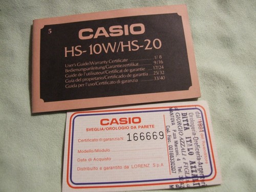 Vintage casio module - vintage, hs-